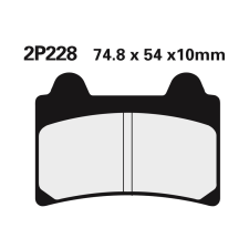 Nissin Street Félfémes Fékbetétek - 2P-228NS egyéb motorkerékpár alkatrész