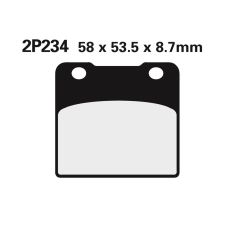 Nissin utcai fémbetétes fékbetétek - 2P-234NS egyéb motorkerékpár alkatrész