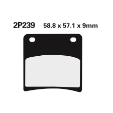 Nissin utcai fémbetétes fékbetétek - 2P-239NS egyéb motorkerékpár alkatrész