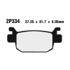 Nissin Utcai/Terepjáró Szinterelt Fém Fékbetétek - 2P-334ST