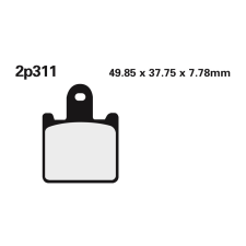 Nissin utcai/terepjáró szinterelt fémbetétek - 2P-311ST egyéb motorkerékpár alkatrész