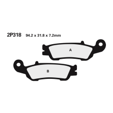 Nissin utcai/terepjáró szinterelt fémbetétek - 2P-318ST egyéb motorkerékpár alkatrész
