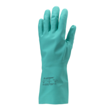  NITRIL, ZÖLD VEGYSZERÁLLÓ KESZTYŰ, 32CM/0,4MM, ÉRDESÍTETT_10 védőkesztyű