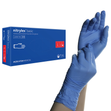  Nitrylex Basic nitril gumikesztyű kék L védőkesztyű