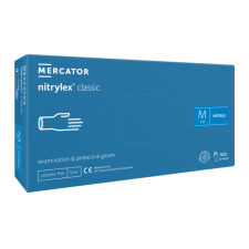 Nitrylex® classic blue púdermentes nitril vizsgálókesztyű - XS, Nitril, 100 védőkesztyű