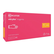  Nitrylex PF Púdermentes nitril kesztyű Magenta 100db XS