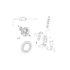 NIU KQI2 Első kerék rollerhez NIU Bicikli alkatrészek Kerékpár alkatrészek Kerékpár kerekek kerékpár és kerékpáros felszerelés