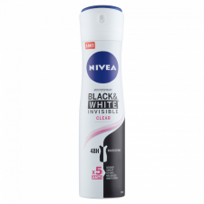 NIVEA Black & White Invisible Clear deo spray 150 ml dezodor