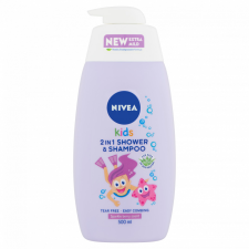  NIVEA Kids 2in1 Tusfürdő és Sampon Lányoknak 500 ml babafürdető, babasampon
