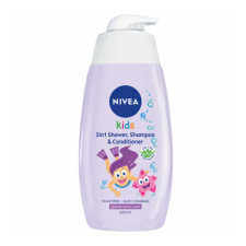  Nivea Kids 2in1 tusfürdő és sampon lányoknak 500 ml babafürdető, babasampon