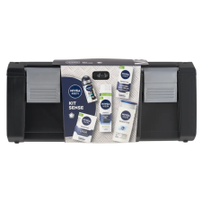Nivea Men Ajándékcsomag szerszámosládával - Tusfürdő + Golyós dezodor + After Shave + Arckrém kozmetikai ajándékcsomag