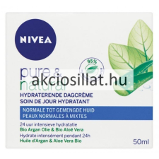 Nivea Pure &amp; Natural Hidratáló Nappali Krém 50ml arckrém