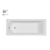 NIWELL Luxury BESCO SHEA SLIM egyenes fehér kád 160x70