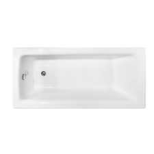 NIWELL Luxury BESCO TALIA fényes fehér színű akril egyenes kád 160x75 kád, zuhanykabin