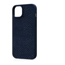 Njord iPhone 15 Plus Salmon Leather Magsafe Case Blue tok és táska