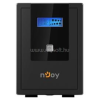 Njoy Szünetmentes 1500VA - Cadu 1500 (4 Schuko, line-interaktív, USB menedzsment, RJ11/45 vonalvédelem(1Gb/s), fekete) (UPCMTLS615HCAAZ01B)