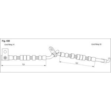 NK fékcső 645mm autóalkatrész