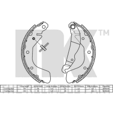 NK Fékpofakészlet NK 2736797 fékbetét