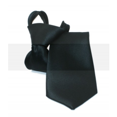  NM Állítható szatén gyerek/női nyakkendő - Fekete