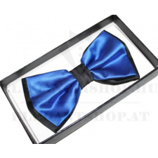  NM Díszdobozos szatén csokornyakkendő - Királykék-fekete ajándéktárgy