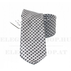  NM normál nyakkendő - Ezüst kockás