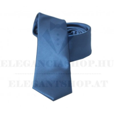 NM slim szatén nyakkendő - Farmerkék