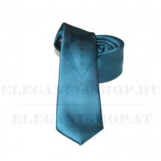  NM slim szatén nyakkendő - Olajkék