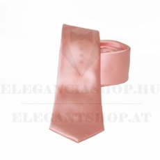  NM Slim szatén nyakkendő - Púderrózsaszín