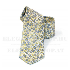  NM slim szövött nyakkendő - Sárga virágos nyakkendő