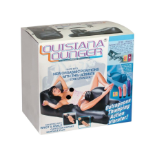 NMC Louisiana Lounger - szexágy beépített vibrátorral (fekete)