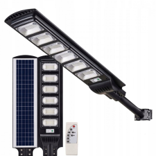 NNLED LED napelemes utcai lámpa 2000W 6500K lámpás tartóval és távirányítóval kültéri világítás