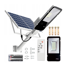 NNLED Napelemes LED lámpa Erőteljes 1200W 6500K Kerti Utcai Lámpa IP65 + Távirányító kültéri világítás