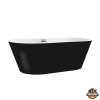  Noa szabadon álló fürdőkád fekete