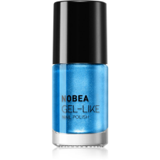 NOBEA Metal Gel-like Nail Polish körömlakk géles hatással árnyalat Atomic blue N#75 6 ml körömlakk