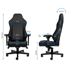 Noblechairs - HERO - Hybrid Bőr - Black Edition - NBL-HRO-PU-BED forgószék