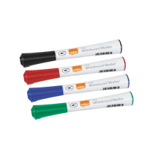 NOBO Glide 1mm Táblamarker készlet - Vegyes színek (4 db / csomag) (1902077) filctoll, marker