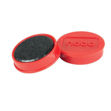 NOBO Korong mágnes, fehértáblához, 30 mm, 4 db, NOBO, piros táblamágnes