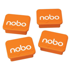 NOBO Mágnesek fehértáblához 4 db, NOBO narancs táblamágnes