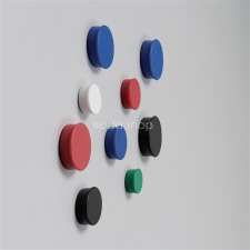 NOBO Mágneskorong, 20 mm, 8 db, NOBO fekete táblamágnes