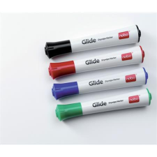 NOBO Tábla- és flipchart marker, 3 mm, kúpos, nobo &quot;glide&quot;, 4 különböz&#337; szín 1902096 filctoll, marker
