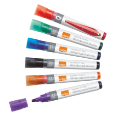 NOBO Táblamarker folyékonytintás1-3 mm 6db különböző szín (VN1419) filctoll, marker