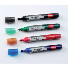 NOBO Táblamarker készlet, folyékonytintás,   4 különböző szín filctoll, marker