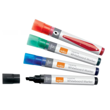 NOBO Táblamarker vágott hegyű 4 mm 4 szín 10db filctoll, marker