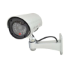 Nobrand Kültéri vízálló álkamera, villogó piros LED-del, ajándék CCTV matricával