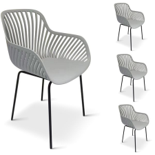 Noela Gaby Kerti szék, szürke, 4 db a csomagban kerti bútor