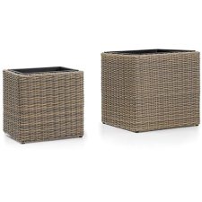 Noela HAREN Virágcserép 2 db 45 cm + 37 cm kerti tárolás