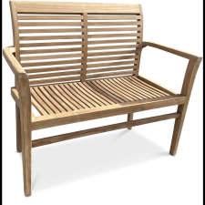 Noela STUCKING / NEW - rakásolható, teak, 115cm (8592301024219) kerti bútor