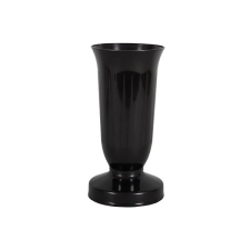 NOHEL GARDEN KALICH Műanyag sírváza, nehéz, fekete, 12×24 cm dekoráció