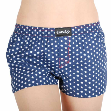 Női bő szárú boxeralsók Emes sötétkék csillagokkal (005) XL női alsó