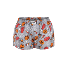  női bő szárú boxeralsók Styx art klasszikus gumipánt halloween koporsó (K1752) XXL